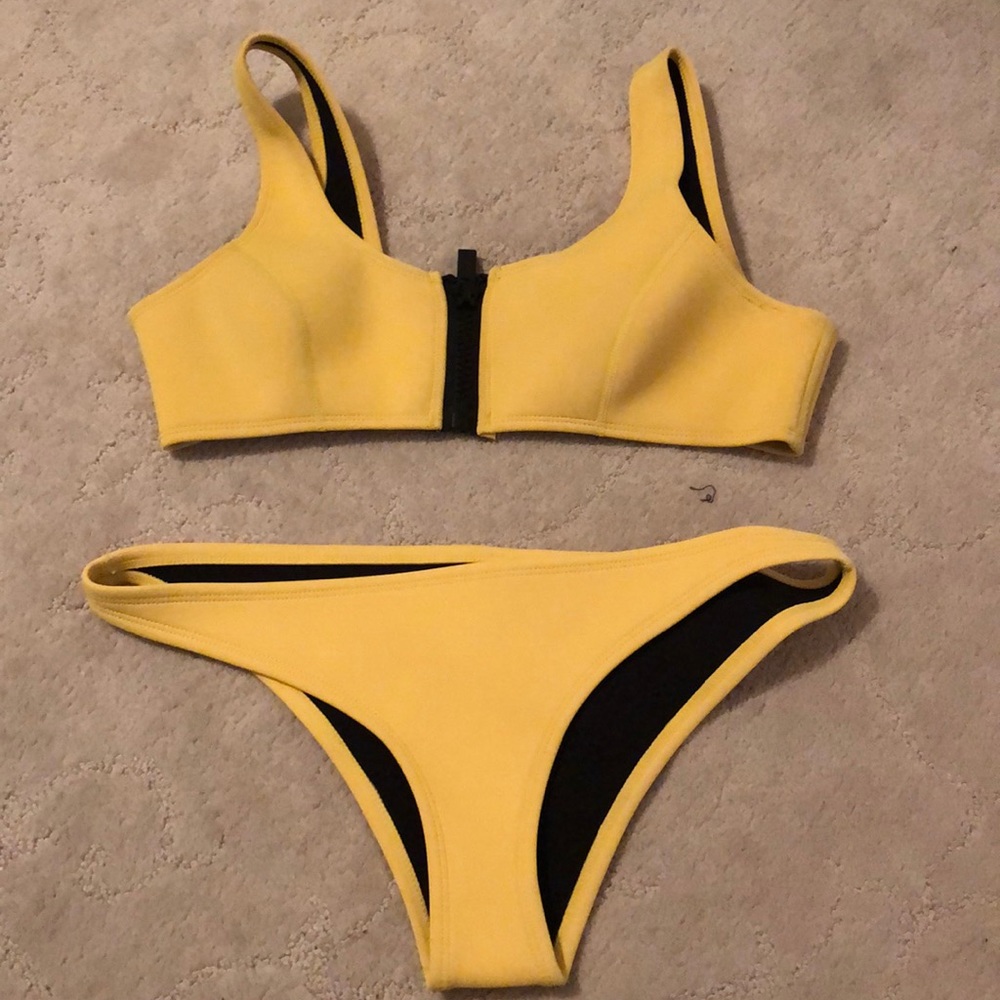 Yellow swimsuit by Hoaka Swimwear